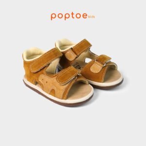 Poptoe Sand - Camel / Khaki Leather | Sepatu Anak / Bayi