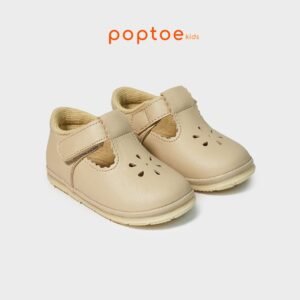 Poptoe Floret D - Beige | Sepatu Anak / Bayi Prewalker