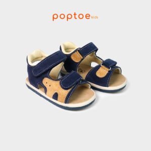 Poptoe Sand - Navy / Khaki Leather | Sepatu Anak / Bayi